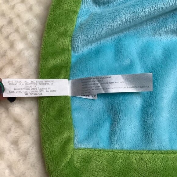 Zutano Blue Car Lovey Security Blanket - Picture 6 of 8